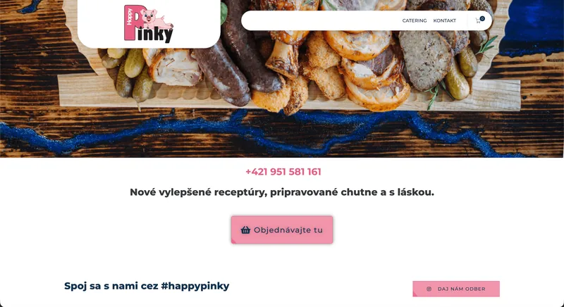Ukážka projektu Happypinky – e-shop, tvorba IT Hero