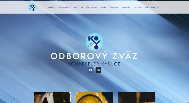 Ukážka projektu Odbory Schaeffler – webstránka, tvorba IT Hero