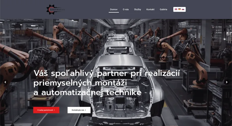 Ukážka projektu Remaxmontage – webstránka, tvorba IT Hero
