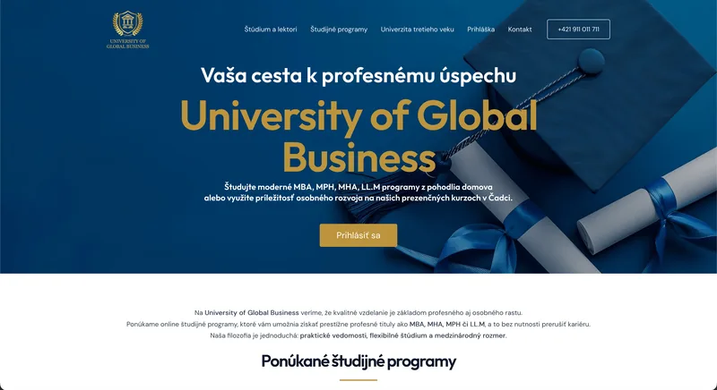 Ukážka projektu Ugbsk – webstránka, tvorba IT Hero